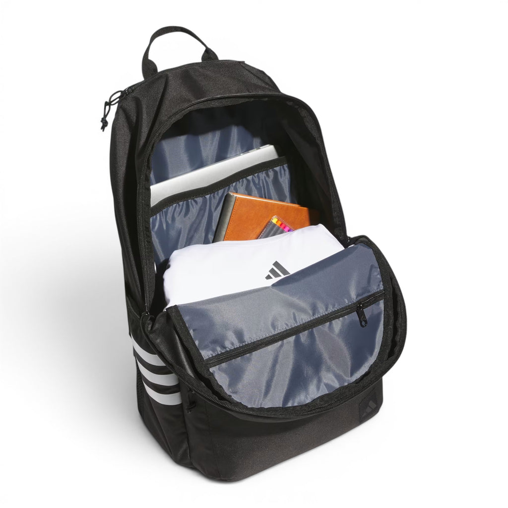 Mochila Adidas Classic Future Icons Negra con 3 Franjas