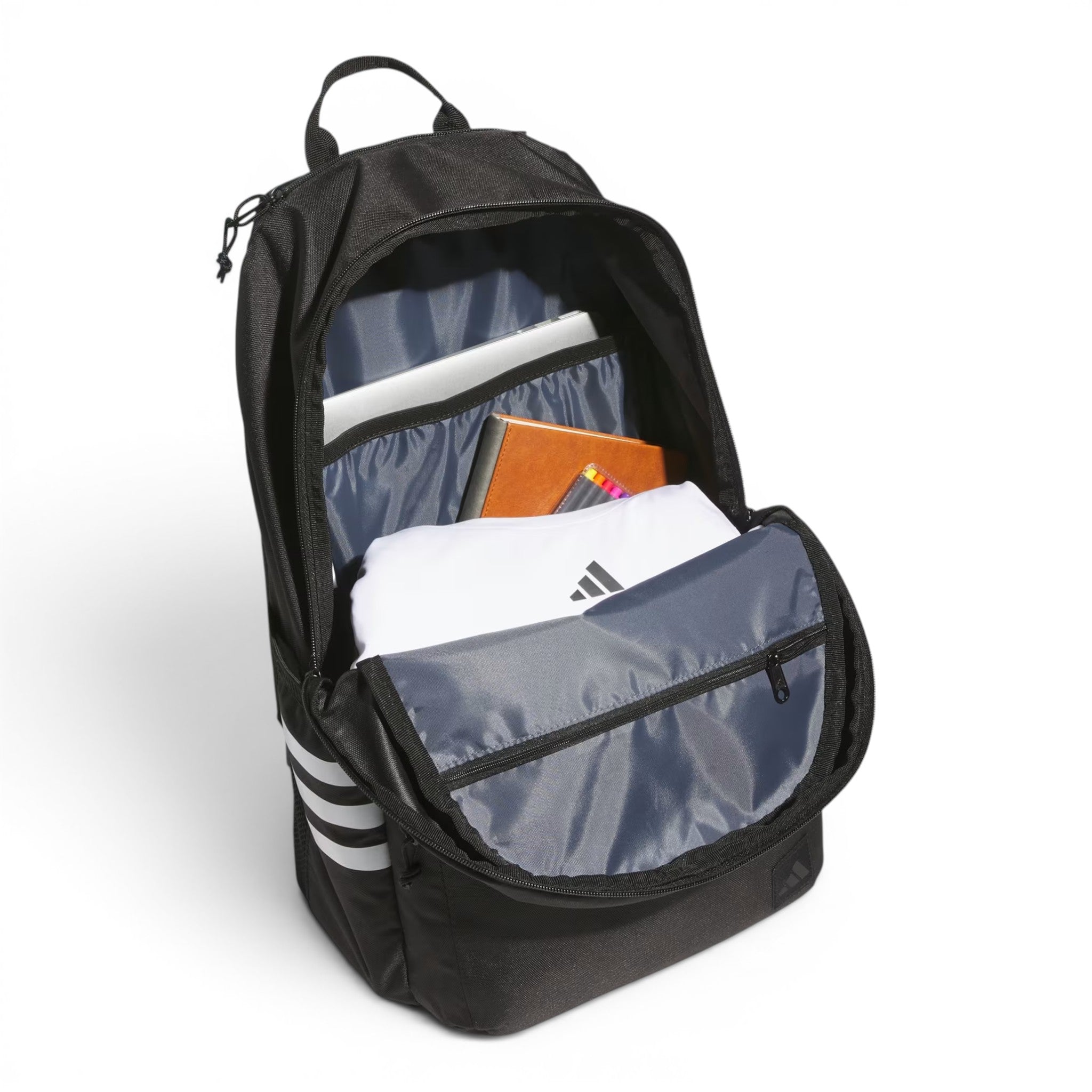 Mochila Adidas Classic Future Icons Negra con 3 Franjas