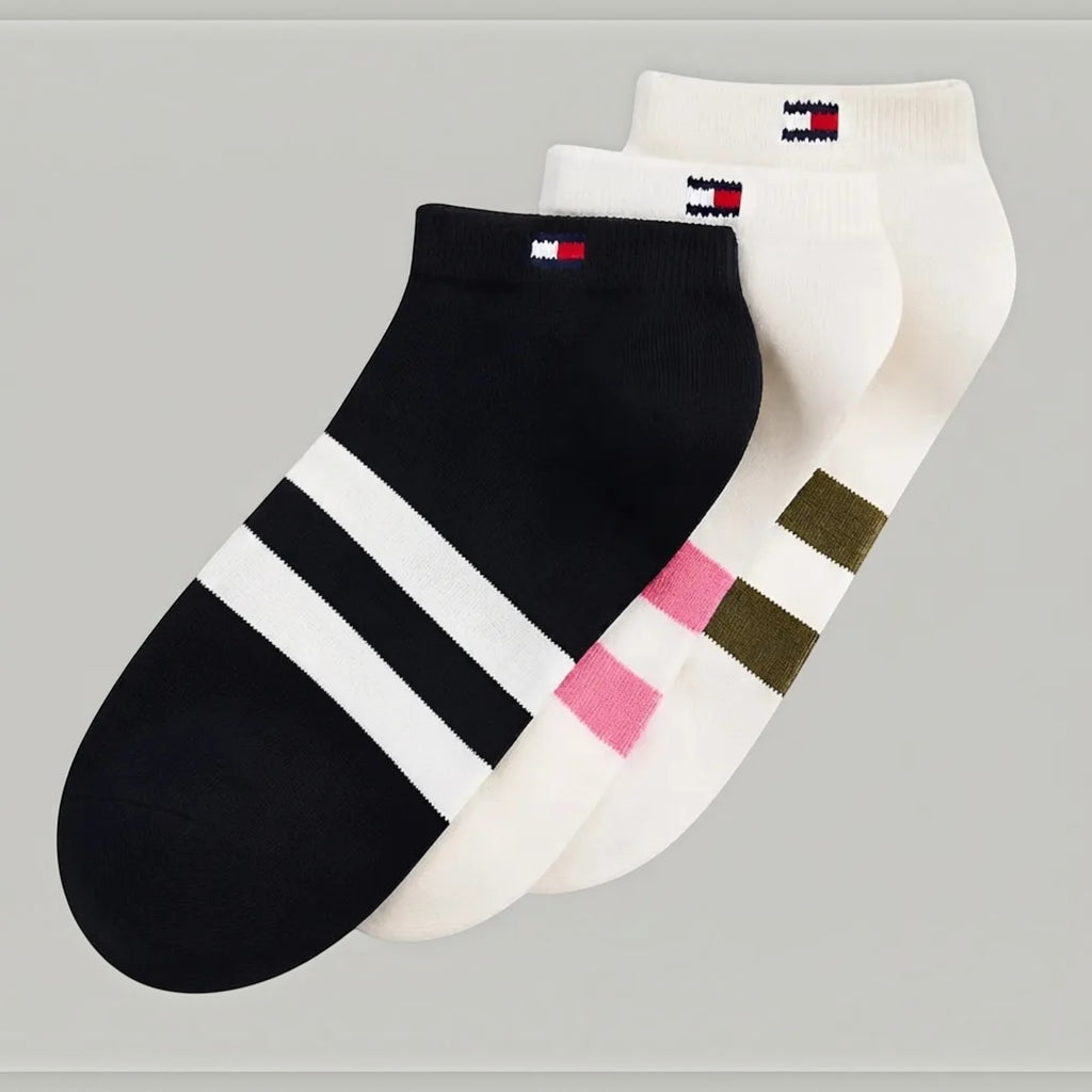 tommy hilfiger calcetas modelo xm6164 pack 3 pares para mujer