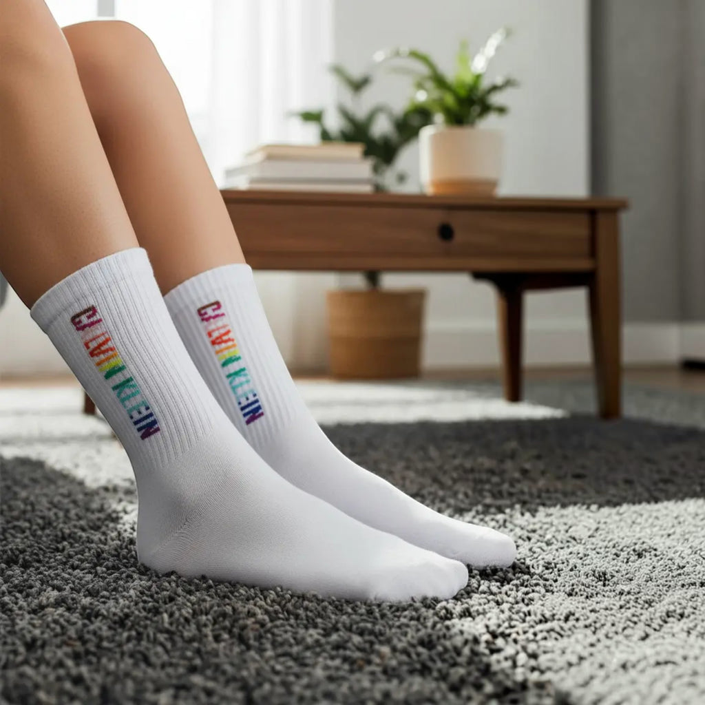 calvin klein calcetas modelo 1002 negro blanco unisex