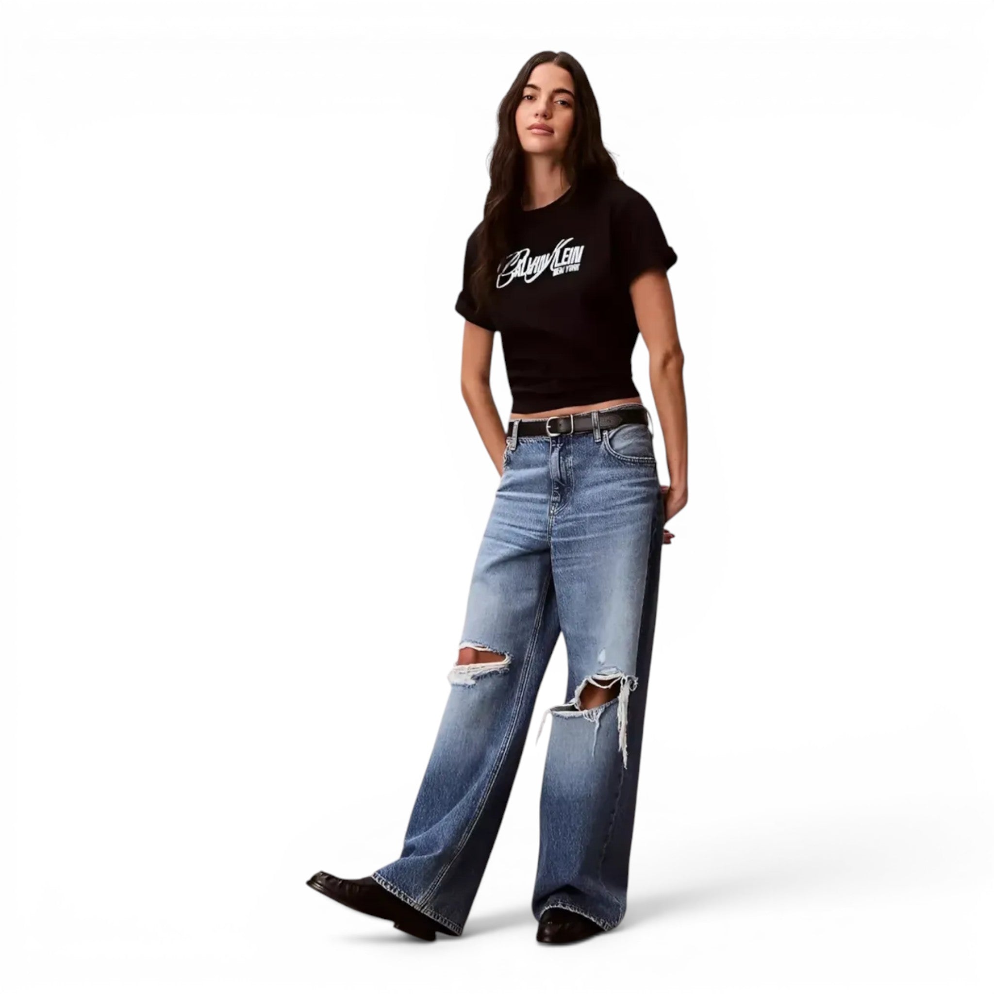 Playera Calvin Klein New York Script Logo