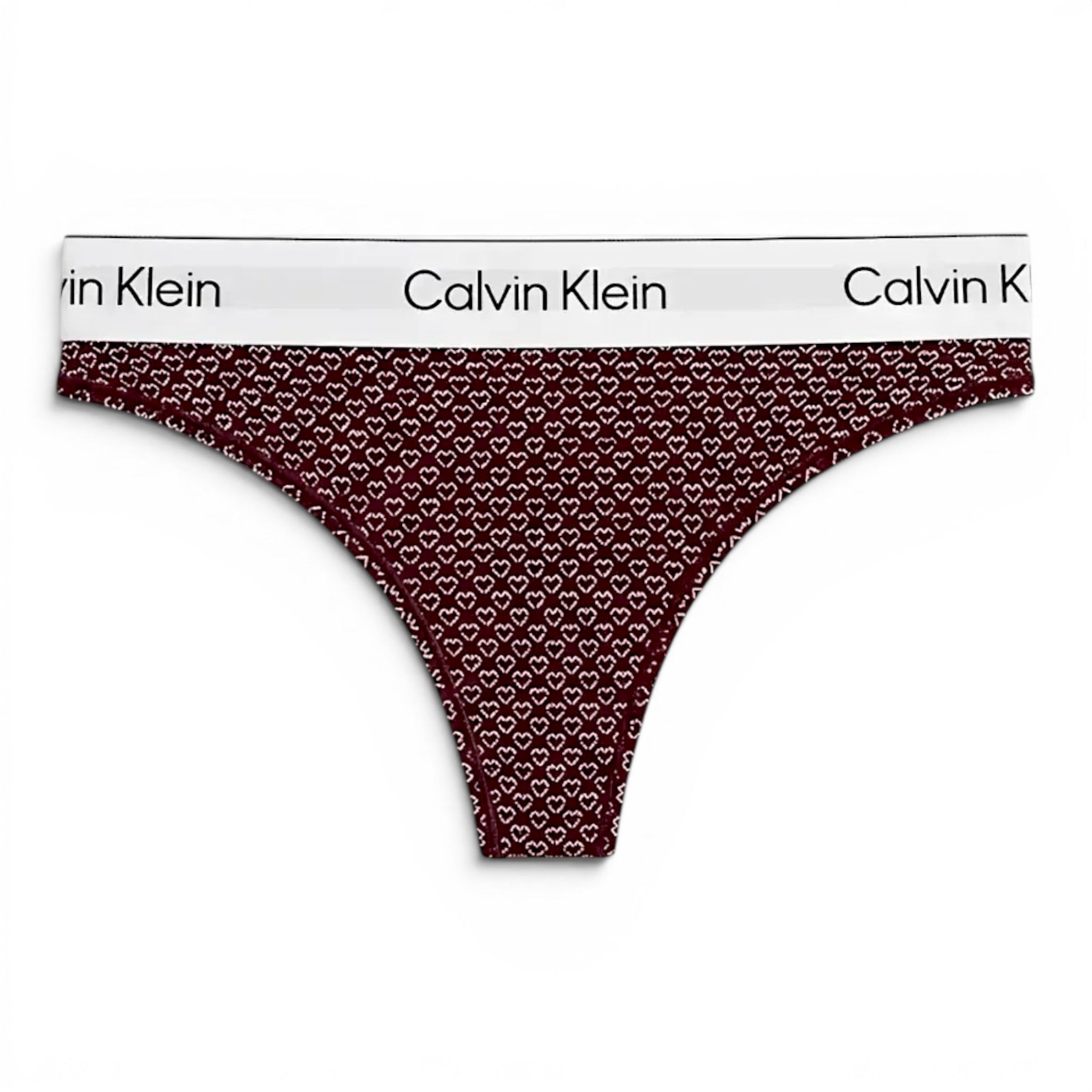 Tanga Calvin Klein De Algodón Con Estampado De Corazones