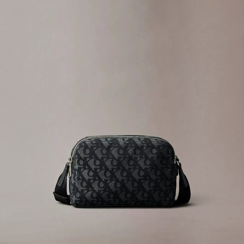 Calvin Klein Bolsa Crossbody Monograma Negro Urbana Original