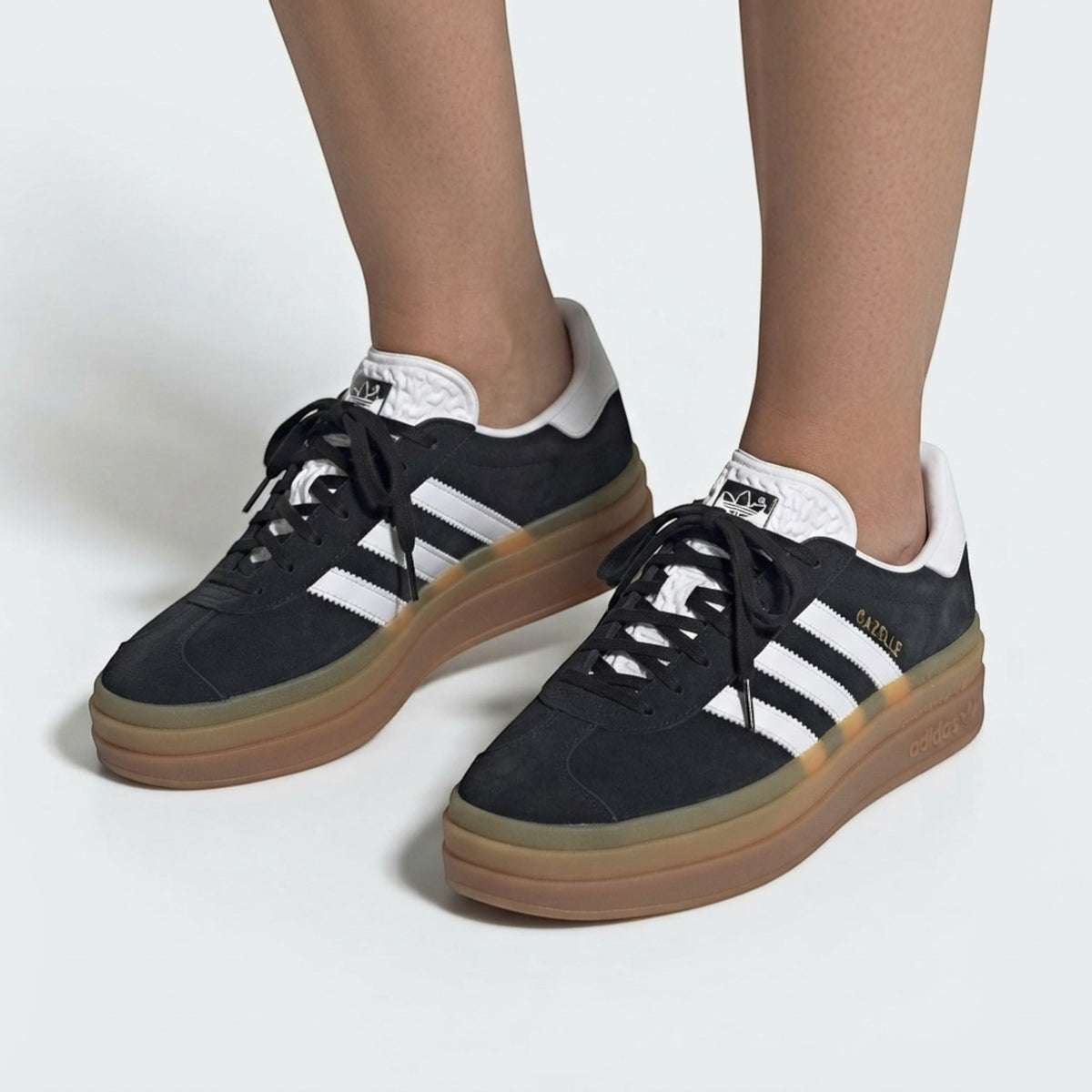 Adidas Tenis Gazelle Bold  Negro Casual Original Para Mujer