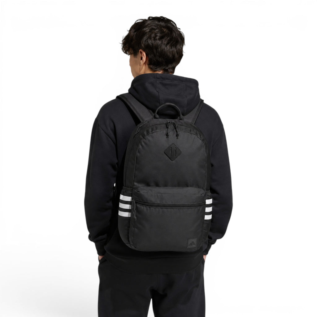 Mochila Adidas Classic Future Icons Negra con 3 Franjas