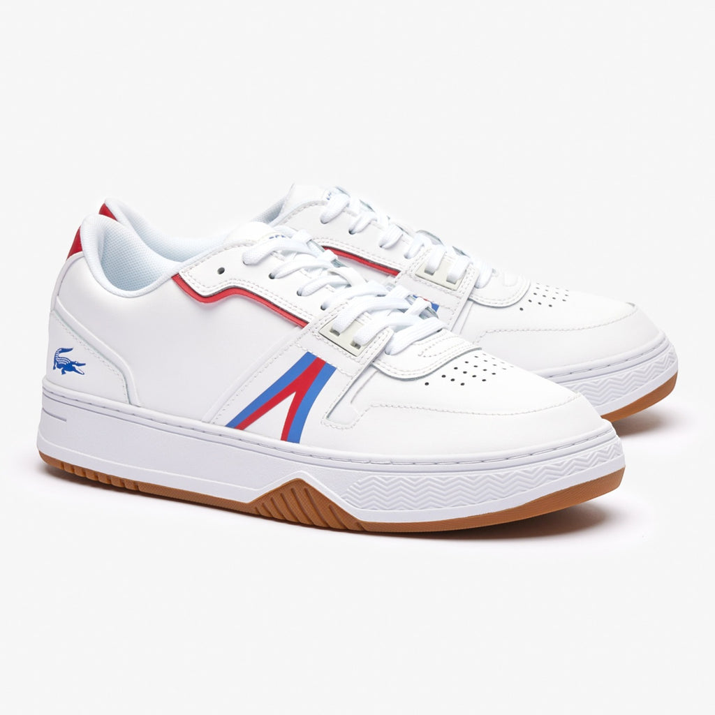 Tenis Lacoste L001 Leather Blanco Casual Hombre Comodos
