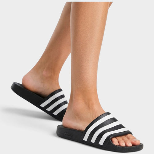 Adidas Sandalias Adilette Aqua Baño Unisex  Negras Original Hombre