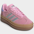 Adidas Tenis Gazelle Bold True Pink  Silver Metallic Original Mujer