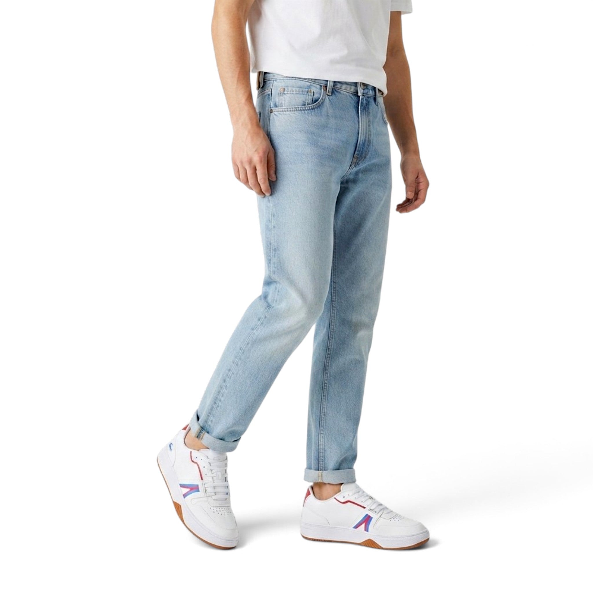 Tenis Lacoste L001 Leather Blanco Casual Hombre Comodos