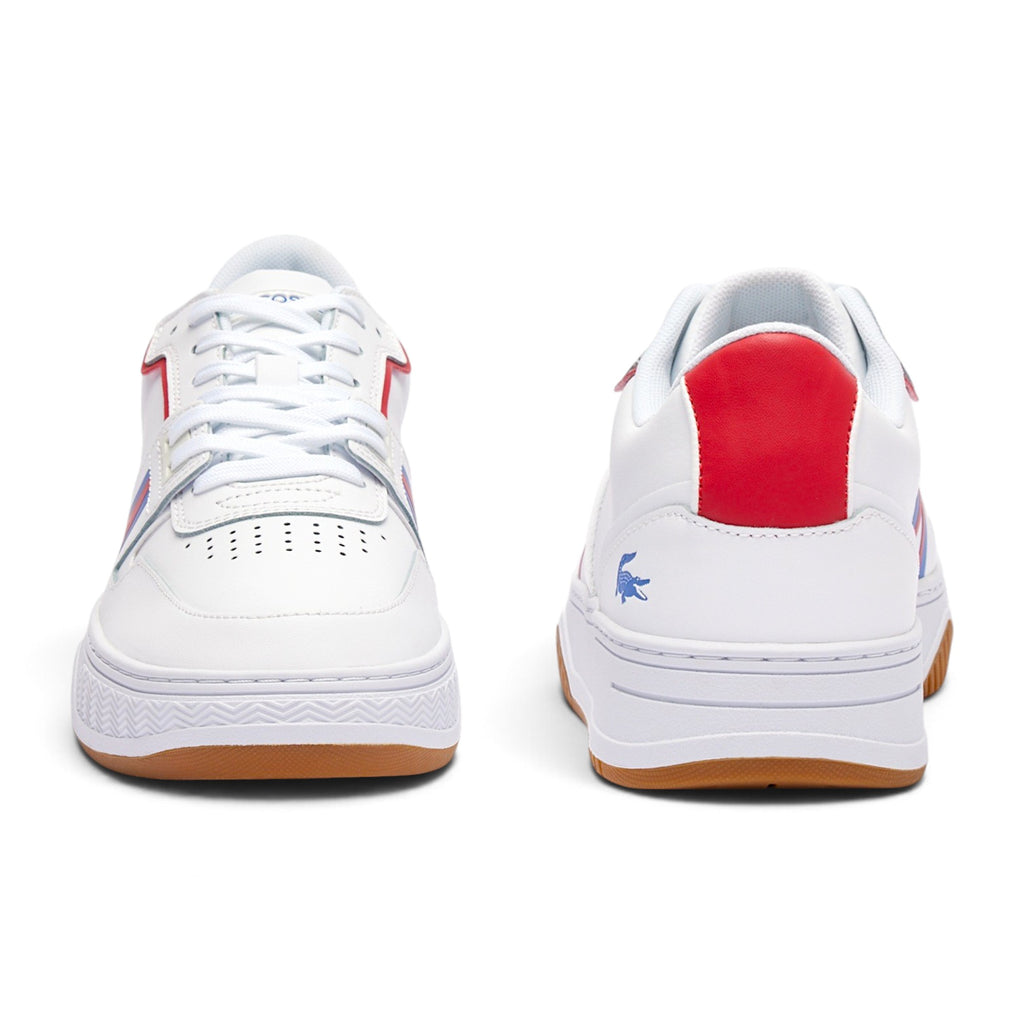 Tenis Lacoste L001 Leather Blanco Casual Hombre Comodos