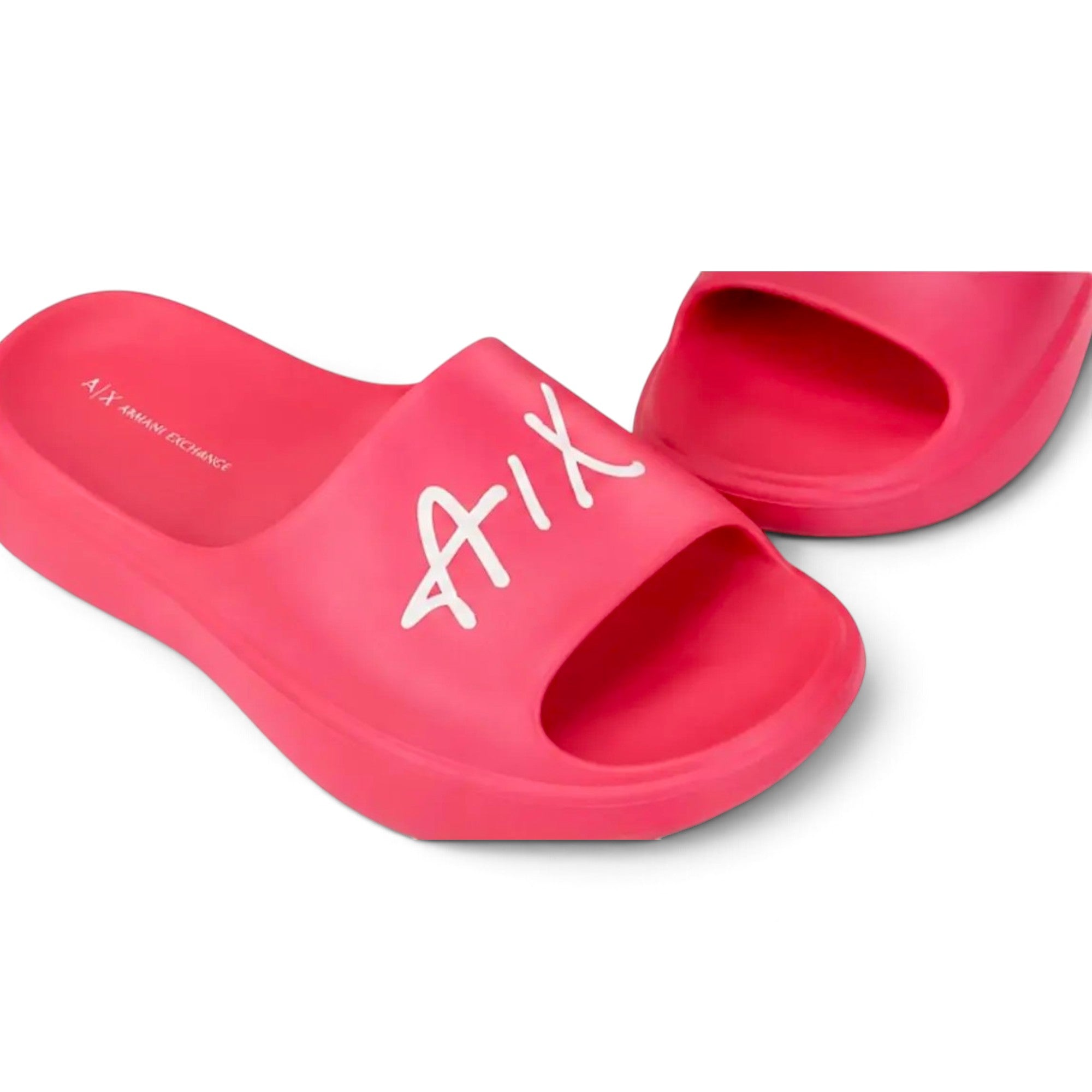 Sandalia Armani Exchange A|X Rosa Para Mujer Comoda Ligera