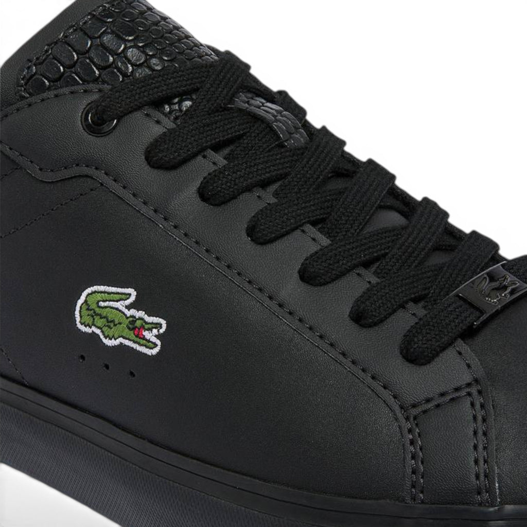 Tenis Lacoste Powercourt Piel Negra Casuales Hombre