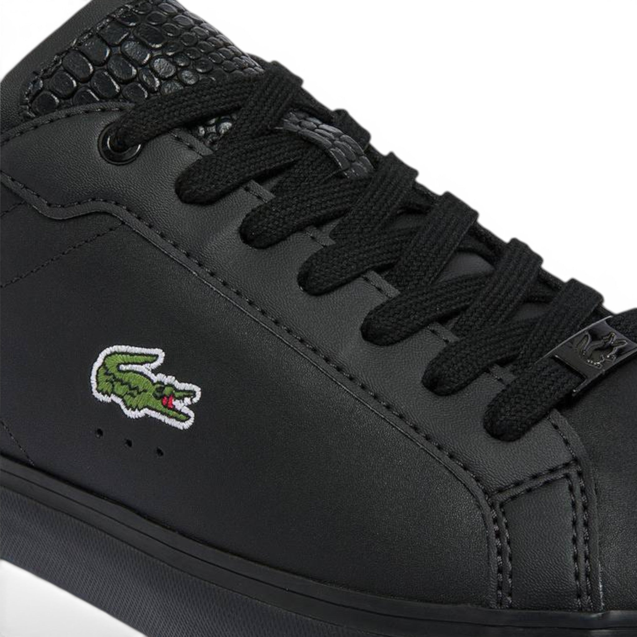 Tenis Lacoste Powercourt Piel Negra Casuales Hombre