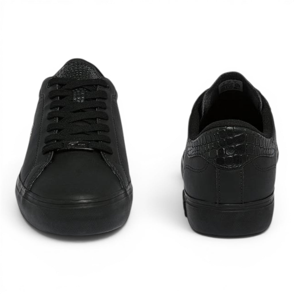Tenis Lacoste Powercourt Piel Negra Casuales Hombre