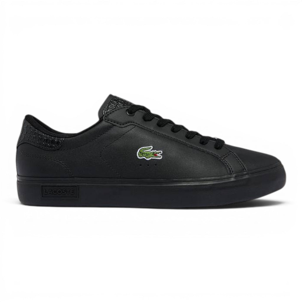 Tenis Lacoste Powercourt Piel Negra Casuales Hombre