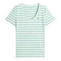 Playera Tommy Hilfiger Essential Striped V-Neck Mujer