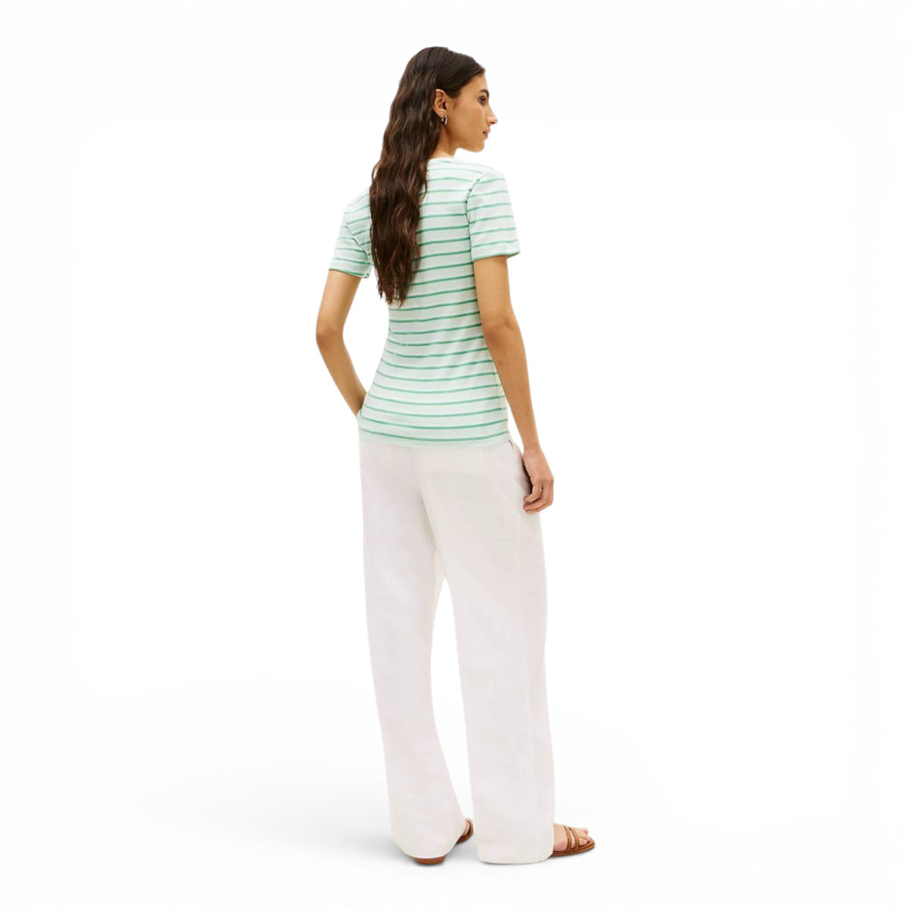Playera Tommy Hilfiger Essential Striped V-Neck Mujer