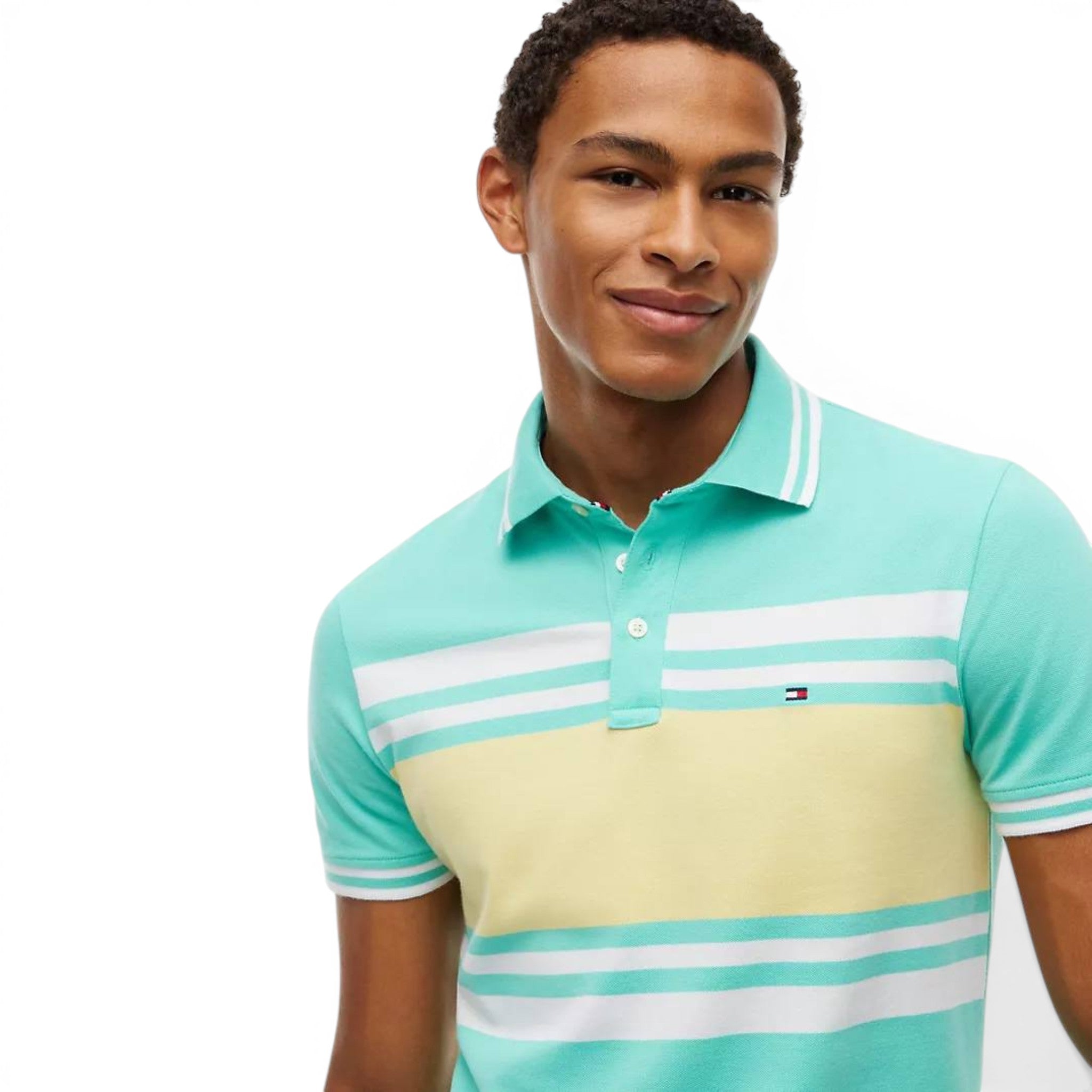 Playera Polo Tommy Hilfiger Striped Chest