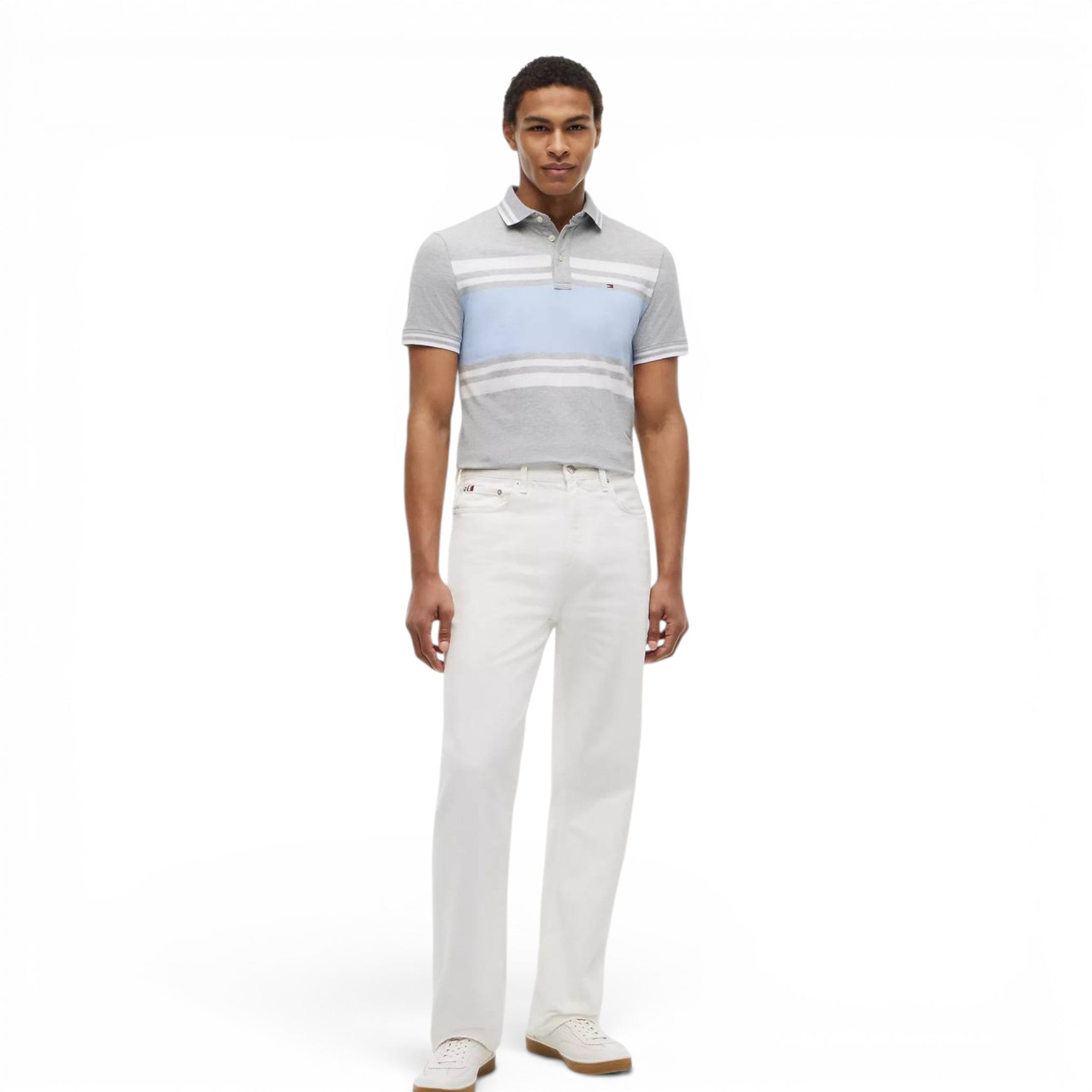 Playera Polo Tommy Hilfiger Chest Stripe