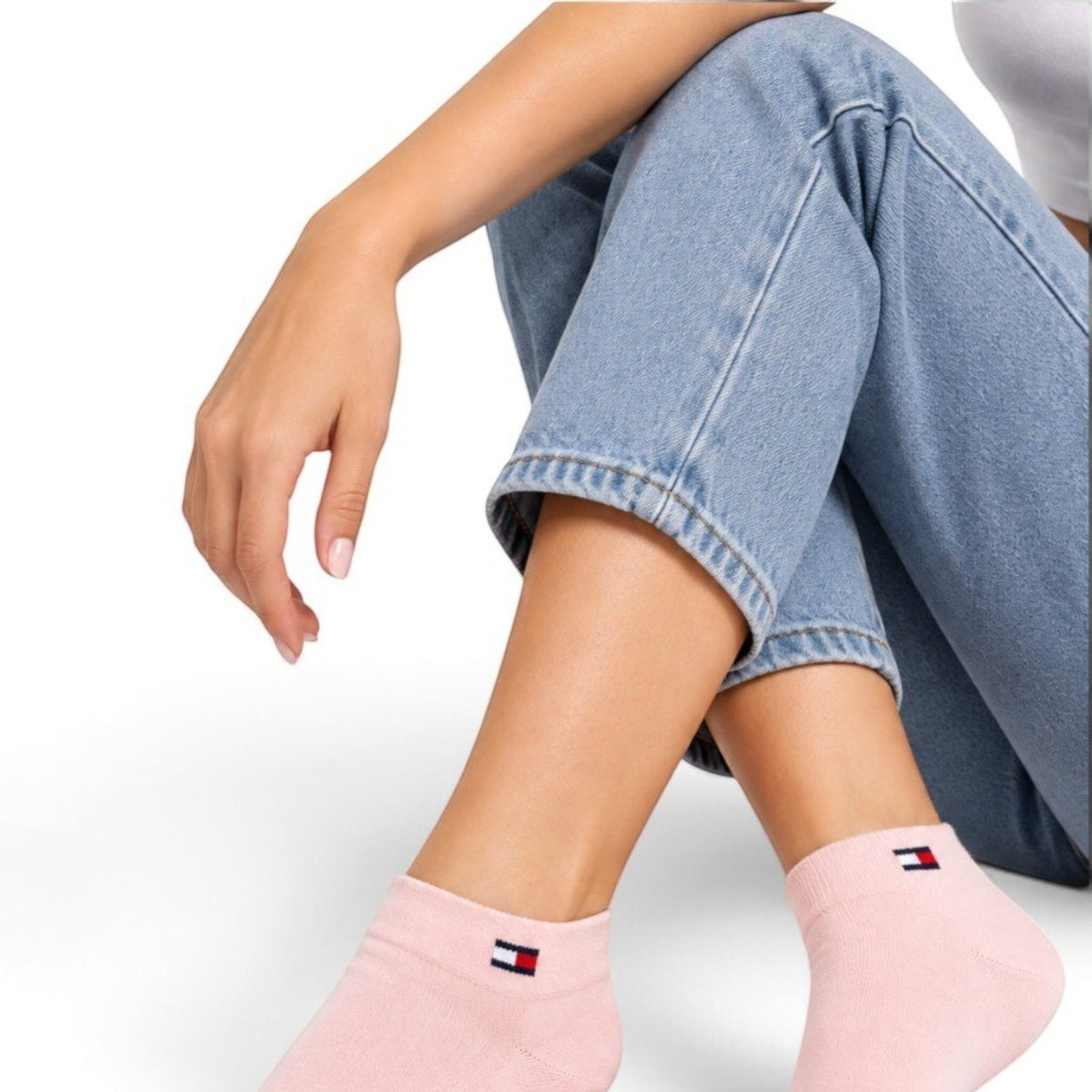 Tommy Hilfiger Calcetas Comodo 6 Pack Originales Para Mujer