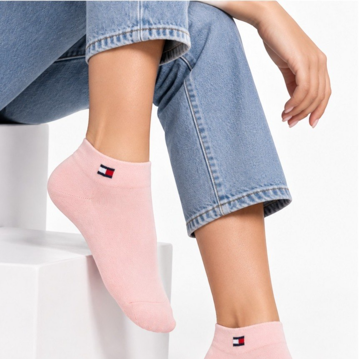 Tommy Hilfiger Calcetas Comodo 6 Pack Originales Para Mujer